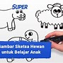 Contoh Gambar Sketsa Hewan Yang Mudah